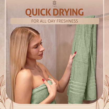 core 4-piece cotton bath towels for bathroom |, package contents