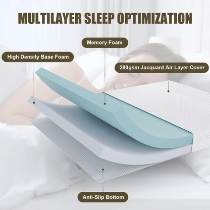 4 inch twin sofa mattress with removable washable showing dimensions