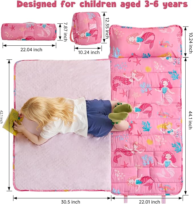 DJY Toddler Nap Mat, Kid Slumber Bag - Image 2