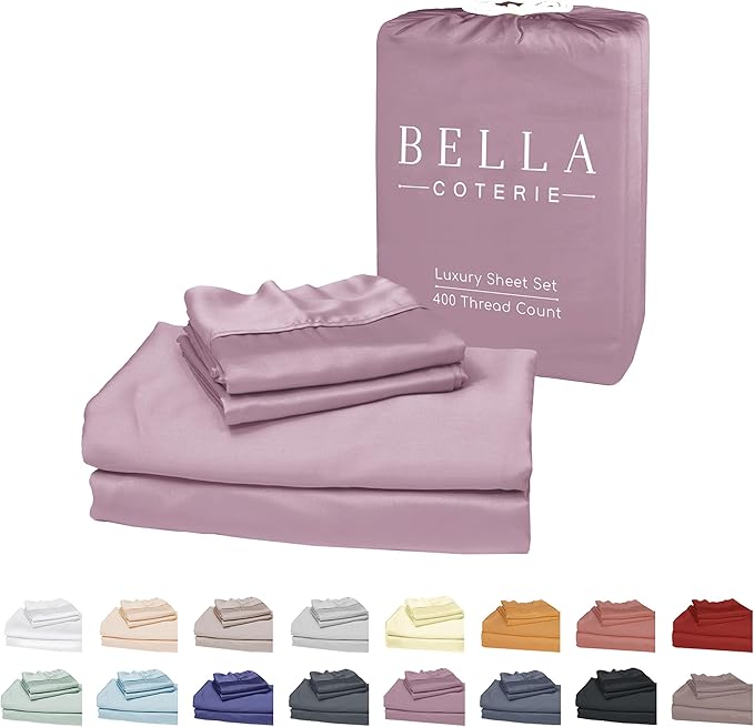 Bella Coterie Luxury Bamboo Viscose Twin XL Size Sheet Set | 100% Organically by BC