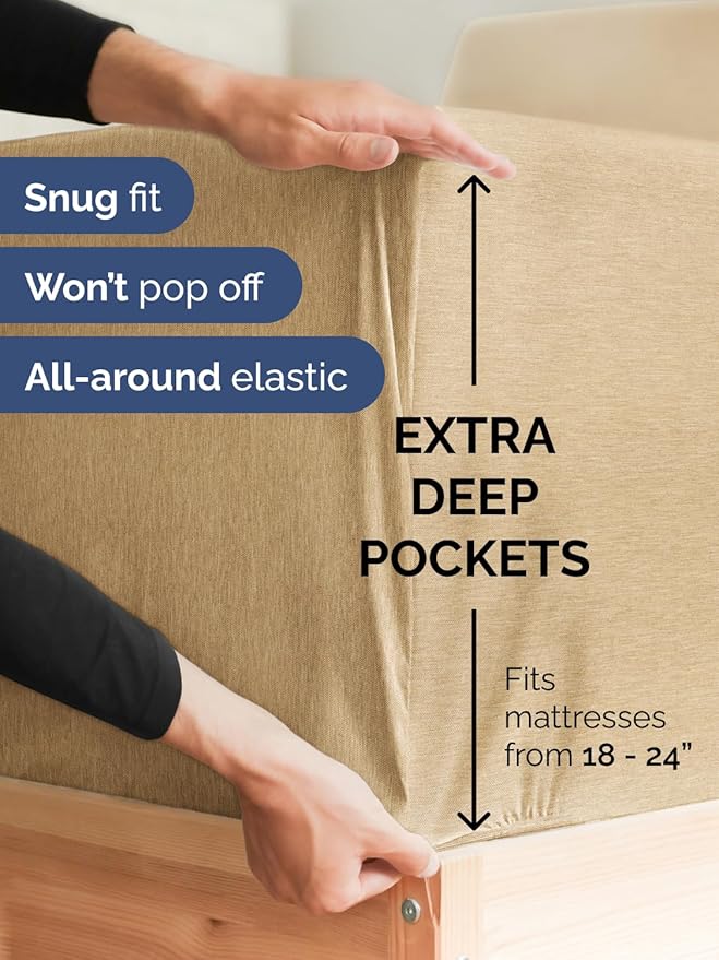 Extra Deep Cal King Fitted Sheet - Image 2