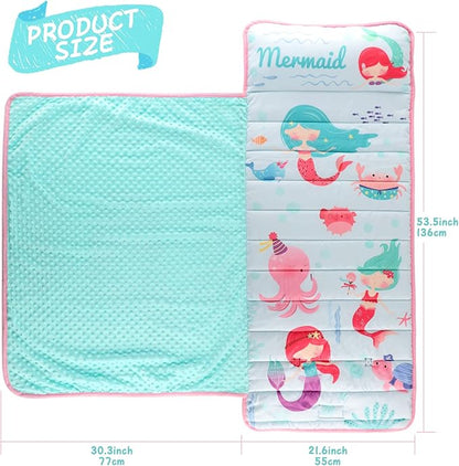 TANOSHII® Toddler Nap Mat with Pillow and Blanket, Portable Kids Sleeping Mats - Image 5