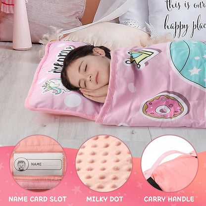 TANOSHII® Toddler Nap Mat with Pillow and Blanket, Portable Kids Sleeping Mats - Image 3