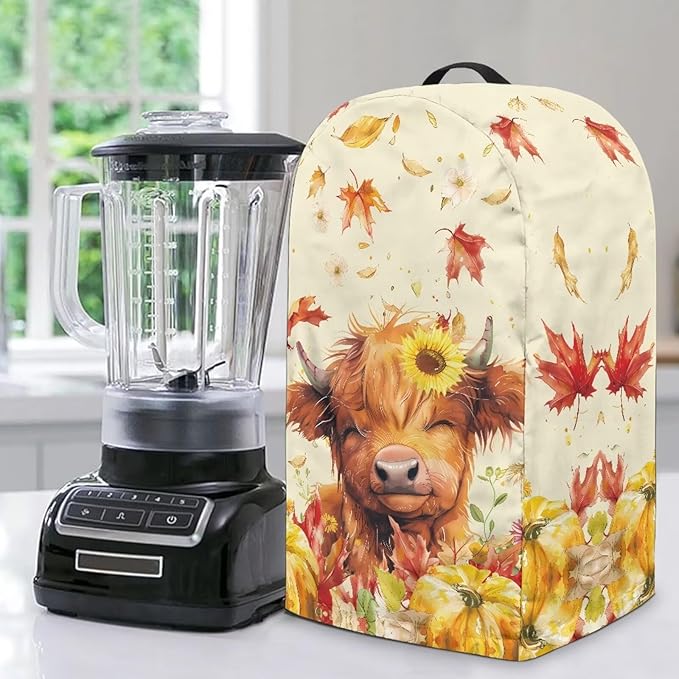 Autumn Highland Cow Blender Dust Cover by Unknown