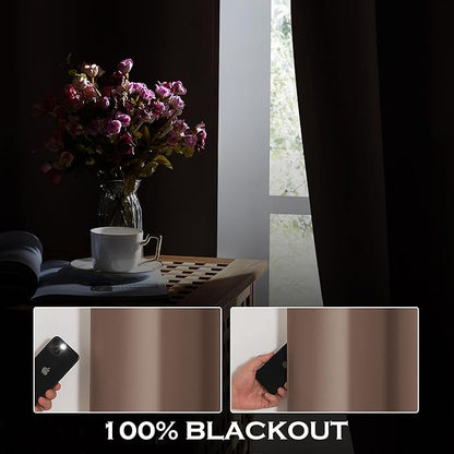 KGORGE 4-in-1 Soundproof Anti Dust 100% Blackout Curtains - Image 3