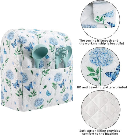 Stand Mixer Cover, Hydrangea Kitchen Mixer Cover Compatible - Image 3