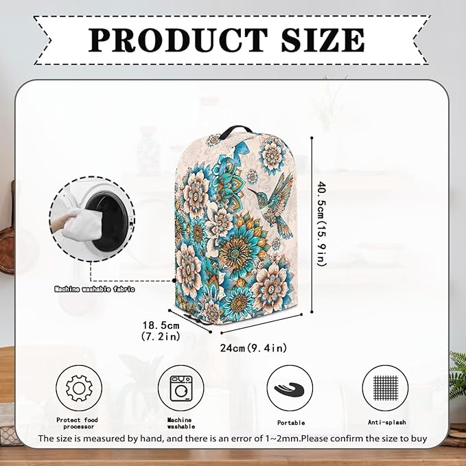 Bohe Flower Birds Blender Dust Covers - Image 6