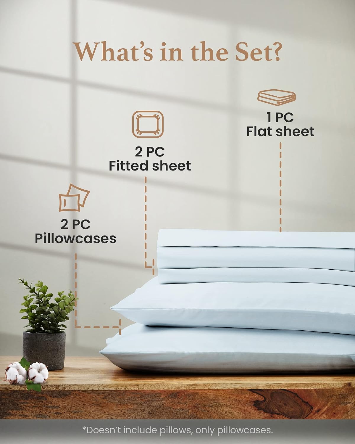 100% egyptian cotton split king sheets sets for, close-up detail