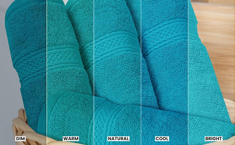 utopia towels 8 piece majestic plush luxury towel, front angle view