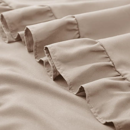 KKJIAF Ruffle Pillow Cases 18x18 Inches, Khaki Square Ruffled Pillow Covers Set - Image 7