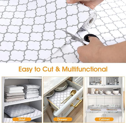 Shelf and Drawer Liner for Kitchen Cabinets Non-Adhesive, Strong Grip Non-Slip - Image 5