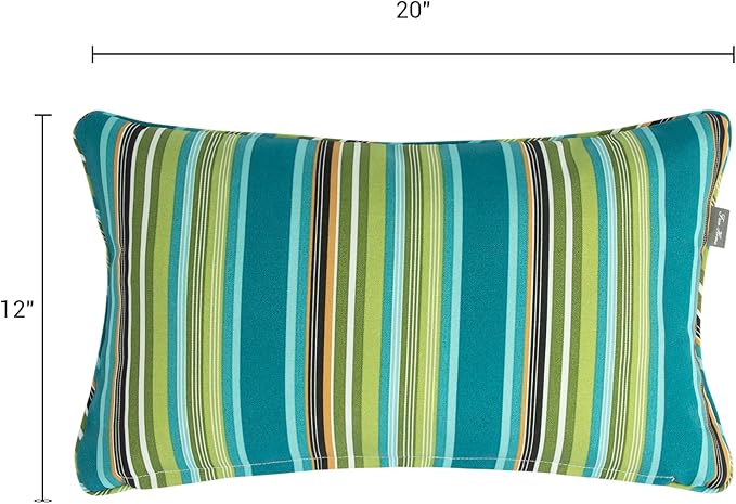 Outdoor Lumbar Pillows Water Resistant 12x20 inch, Decorative Throw Pillow Set - Image 2