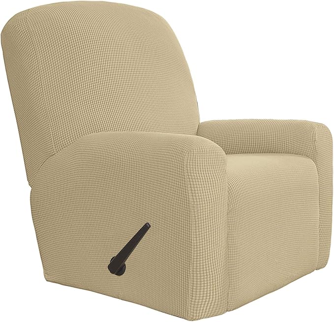 Easy-Going 4 Pieces Oversized Recliner Stretch Sofa Slipcover Sofa Cover by Easy-Going