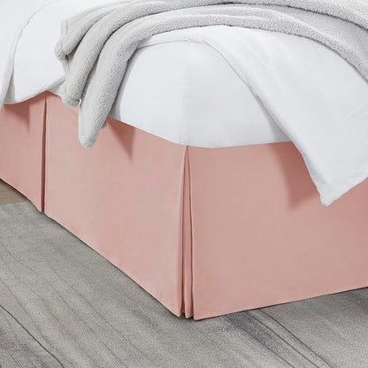 Nestl Peach Beige Twin XL Bed Skirt by Nestl