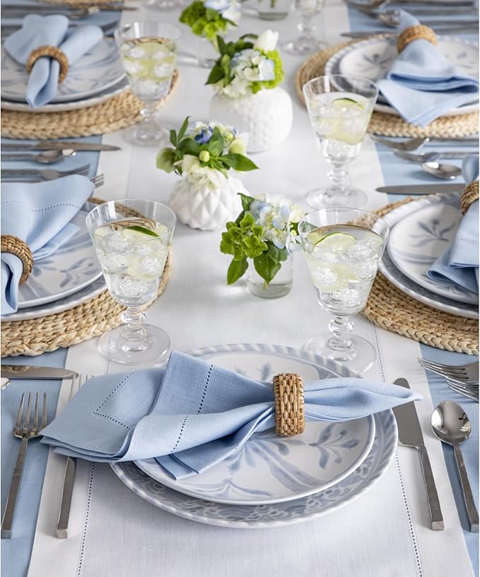 Solino Home Linen White Table Runner 120 Inches Long - Image 9