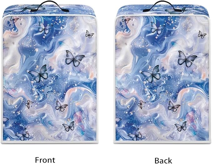 Marble Texture Butterfly Pattern Coffee Maker Covers - Image 2