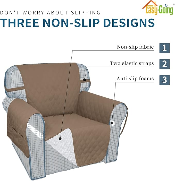Easy-Going Waterproof Oversized Loveseat Covers Leakproof Couch Cover - Image 4