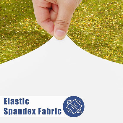 Round Spandex Tablecloth, Elastic Fitted Waterproof Tablecloths - Image 2