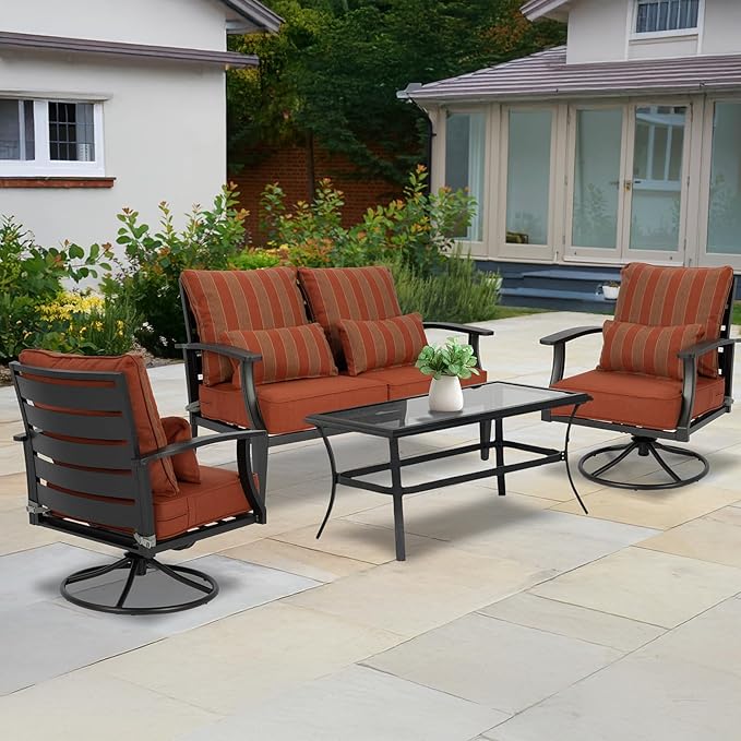 Aoodor Outdoor Chair Cushion, 24 x 24 Inch Water-Resistant, Fade-Resistant - Image 2