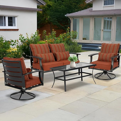 Aoodor Outdoor Chair Cushion, 24 x 24 Inch Water-Resistant, Fade-Resistant - Image 2