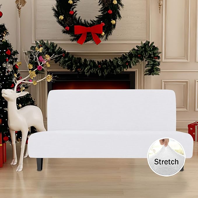 Easy-Going Stretch Sofa Slipcover Armless Sofa Cover Furniture Protector - Image 2