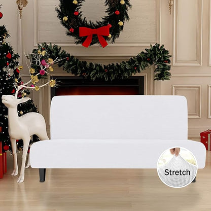 Easy-Going Stretch Sofa Slipcover Armless Sofa Cover Furniture Protector - Image 2