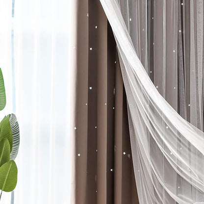 Kinryb Kids Blackout Curtains for Bedroom/Living Room/Classroom, Sheer Overlay - Image 7