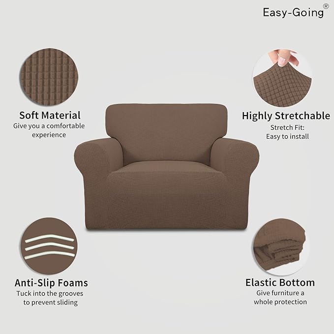Easy-Going Stretch Oversized Chair Sofa Slipcover 1-Piece Couch Sofa Cover - Image 3