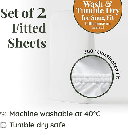 GOTS Organic Bedside Bassinet Sheets 33x20 - Image 7