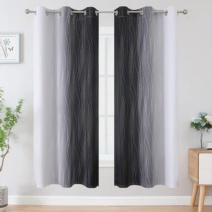 Estelar Textiler Full Room Darkening Blackout Curtains 72 Inch Length 2 Panels - Image 2