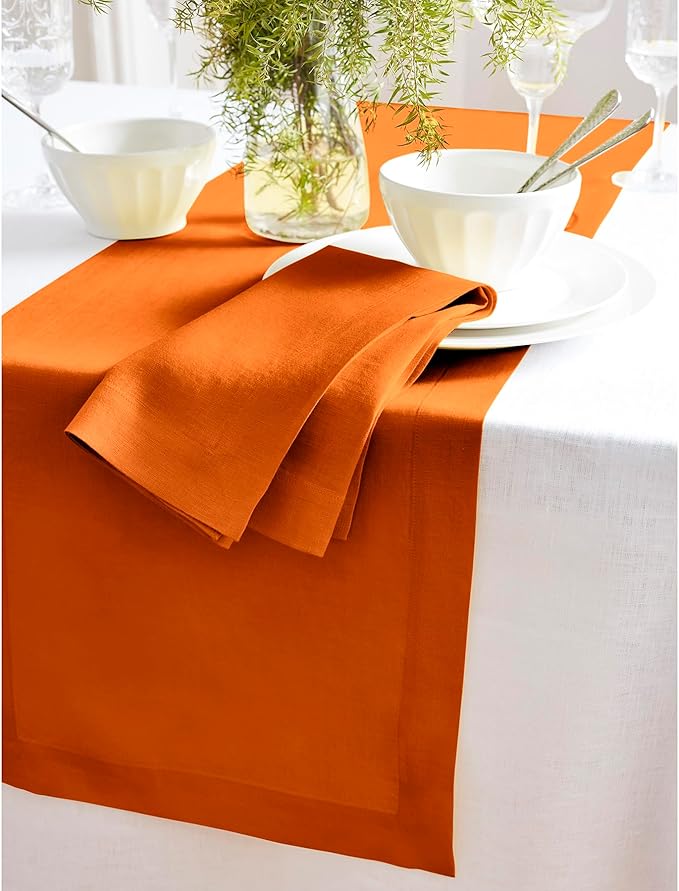 Solino Home Linen Table Runner 120 Inches Long - Image 9