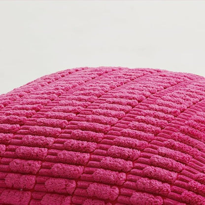 Fancy Homi 4 Packs Boho Hot Pink Decorative Throw Pillow Covers 20x20 Inch - Image 5