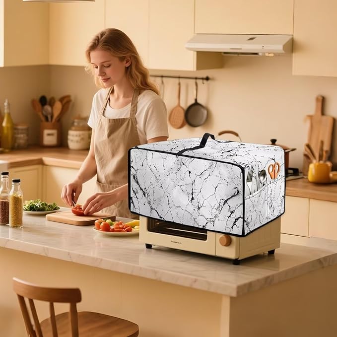 Toaster Oven Dust Cover with Pockets, Stain-resistant Kitchen Electrical - Image 3