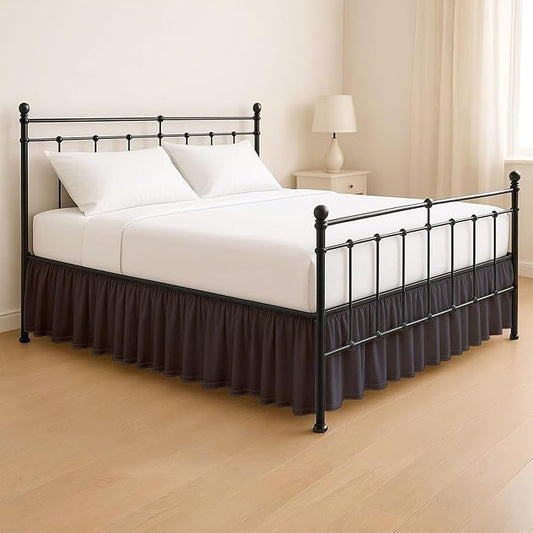 KRISHNA Ruffled Bed Skirt with Split Corners Full, 100% Microfiber Hotel Quality by Unknown