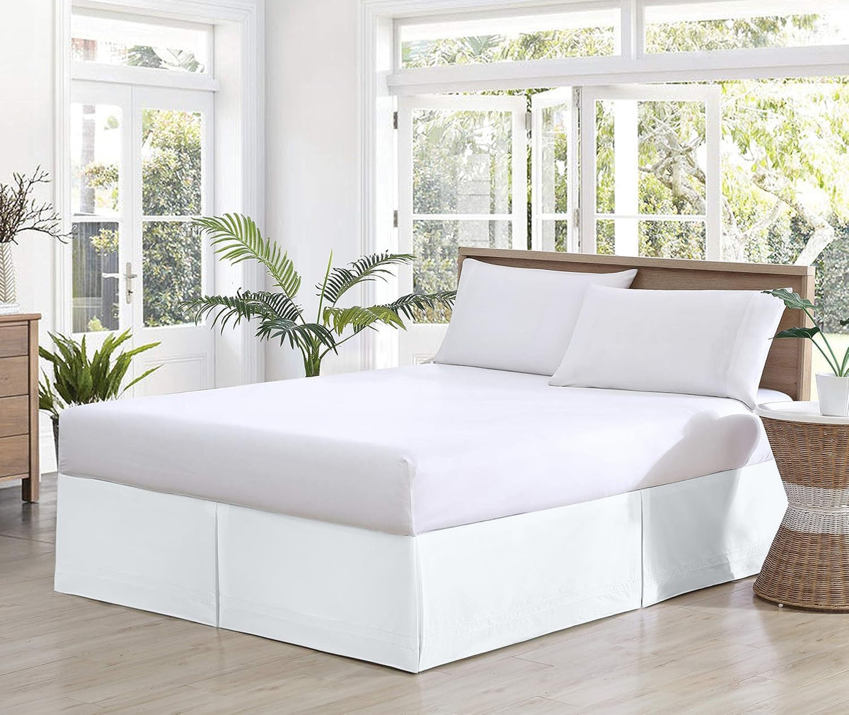 bedskirts queen size – 100% natural cotton 800tc, main product view