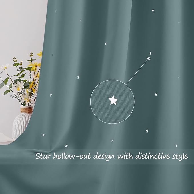 NICETOWN Stars Curtains for Kids Room - Image 3