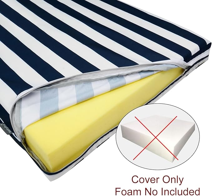 NettyPro Outdoor Patio Lounge Chair Cushion Covers Set 2 - Image 2