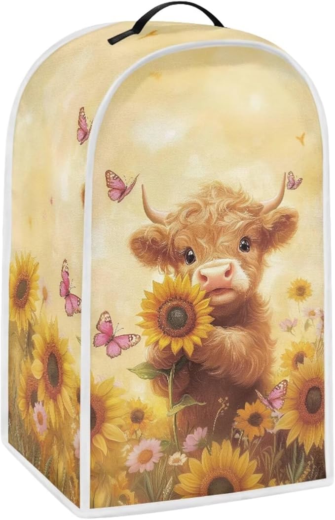 Highland Cow Blender Cover for Kitchen Blender Dust Cover Reusable Food by HUISEFOR