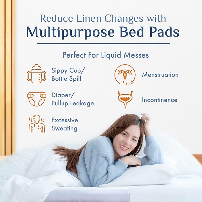 Washable Incontinence Bed Pad 36x60 – Soft, Absorbent & Waterproof Mattress - Image 7