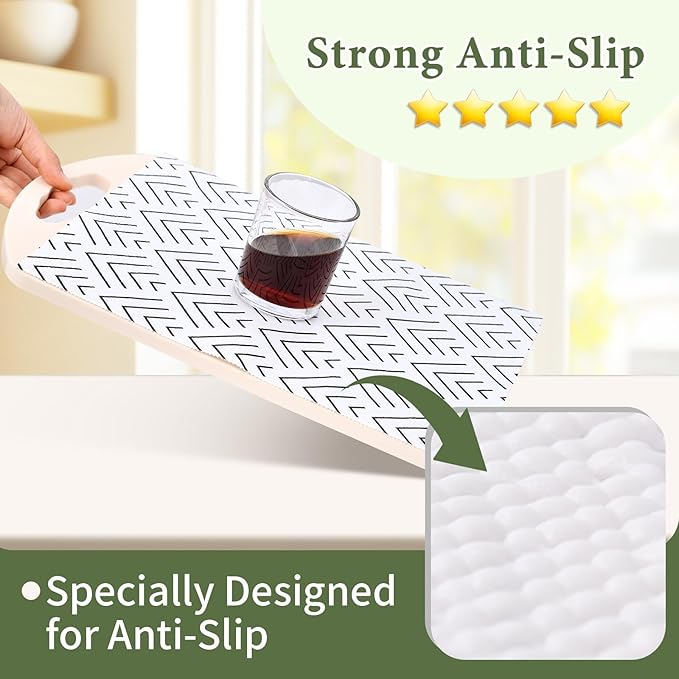 Shelf Liner for Kitchen Cabinets Non Adhesive Drawer Liner Non-Slip Thickened - Image 4