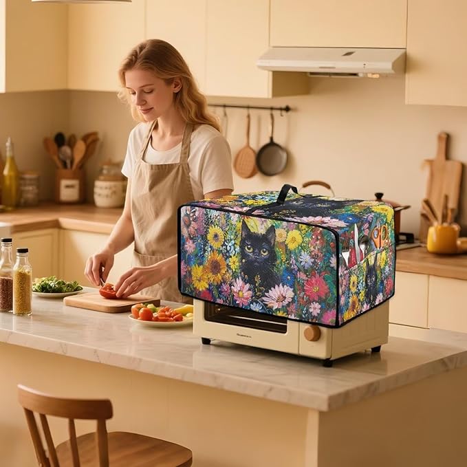 Microwave Oven Dust Cover Heavy Duty Microwave Oven Cover Waterproof Dust-Proof - Image 3