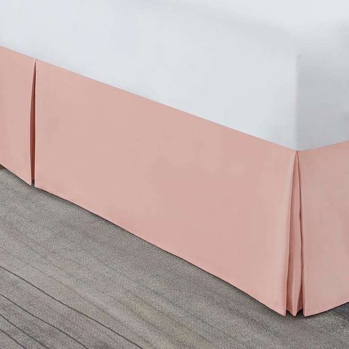 Nestl Peach Beige Twin XL Bed Skirt - Image 8