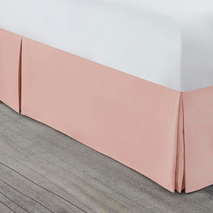 Nestl Peach Beige Twin XL Bed Skirt - Image 8
