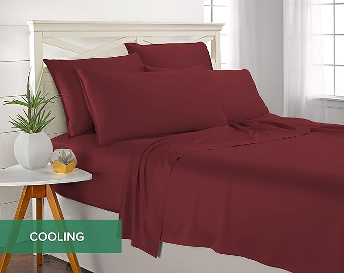 Pure Bamboo King Sheets, Genuine 100% Organic Viscose Derived from Bamboo Bed - Image 5