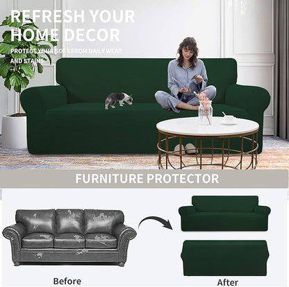 Easy-Going Stretch Oversized Loveseat Slipcover 1-Piece Sofa Cover Furniture - Image 4