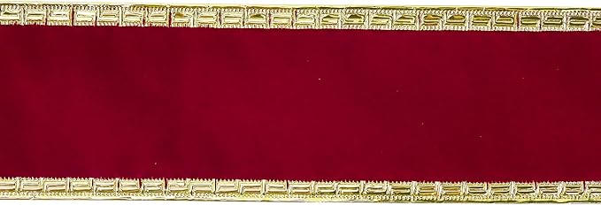 MEEDEE Burgundy Velvet Ribbon 2.5 Inch Dark Red Christmas Ribbon 10 Yards - Image 8
