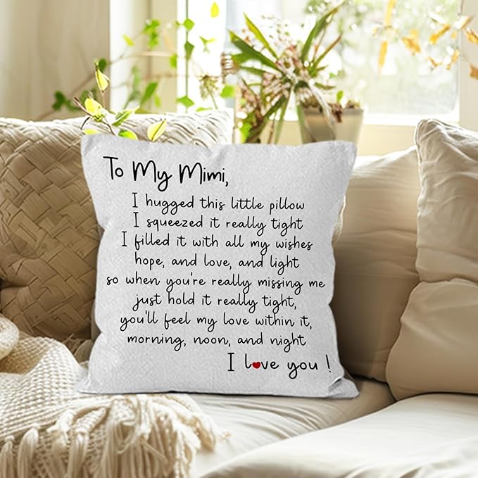 Mimi Gifts Throw Pillow Covers 18x18, Gifts - Image 5