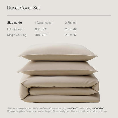 Double Stitch Cotton Tencel Duvet Cover - Image 4