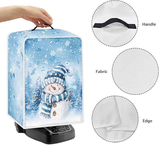 Cute Snowman Coffee Maker Cover Christmas Dustproof Coffee Machine Protection - Image 5