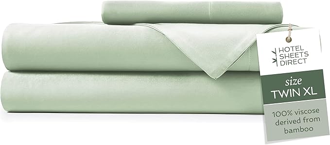 Hotel Sheets Direct 100% Viscose Derived from Bamboo Sheets Set Twin XL by HOTELSHEETSDIRECT